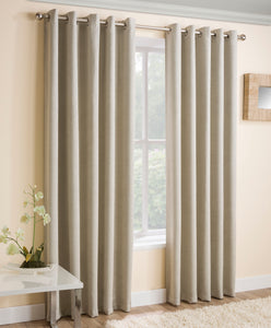 Vogue Cream Eyelet Curtains
