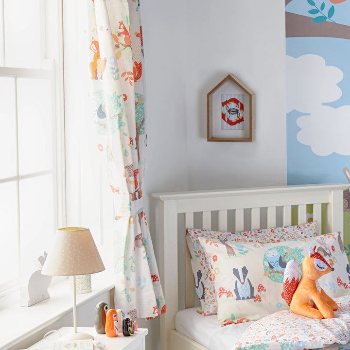 Woodland Pencil Pleat Curtains