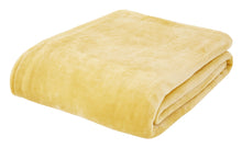 Load image into Gallery viewer, Extra Large Raschel Super Soft Fleece Throw - Ochre
