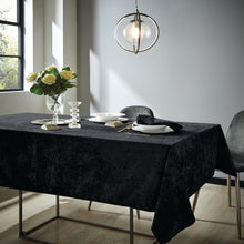 Load image into Gallery viewer, Crushed Velvet Table Linen Range - Black
