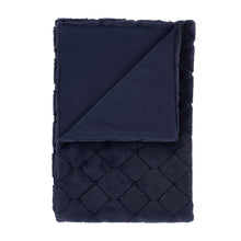 Load image into Gallery viewer, Cosy Diamond Throw - Navy
