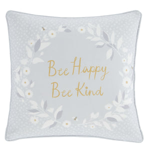 Bee Happy Reversible Cushion Cover