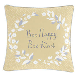 Bee Happy Reversible Cushion Cover