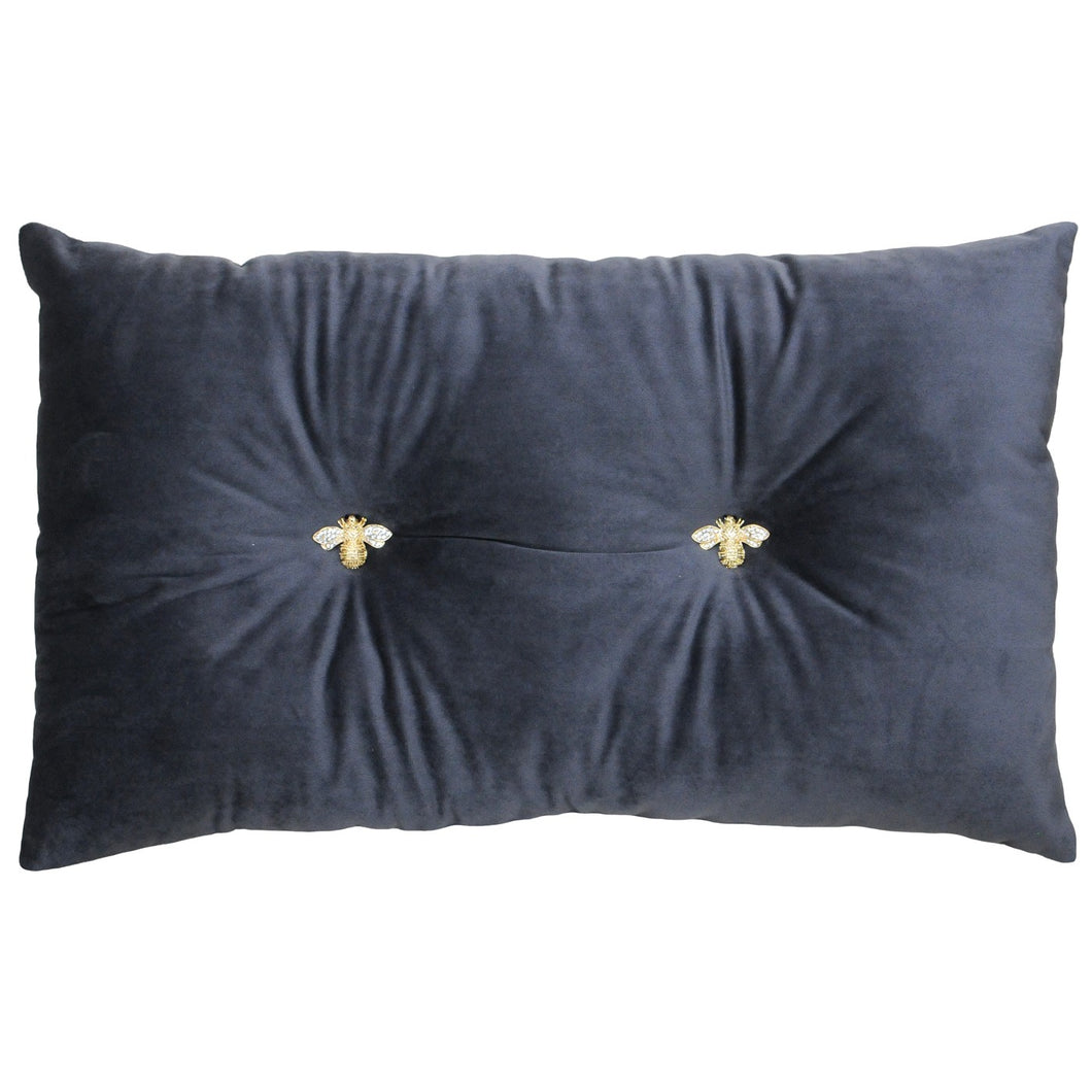 Bumble Bee Charcoal Cushion
