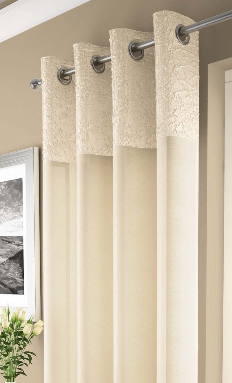 Madeira Champagne Eyelet Voile Panel