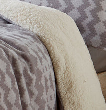 Load image into Gallery viewer, Alpine Fleece Grey Duvet Set
