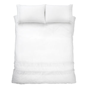 *Izmir Tassel White Duvet Set (DOUBLE AND SUPER KING)