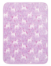 Load image into Gallery viewer, Folk Unicorn Fleece Throw
