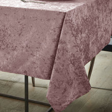 Load image into Gallery viewer, Crushed Velvet Table Linen Range - Blush Pink
