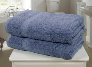 Kensington Bath Sheet Pair  - Denim