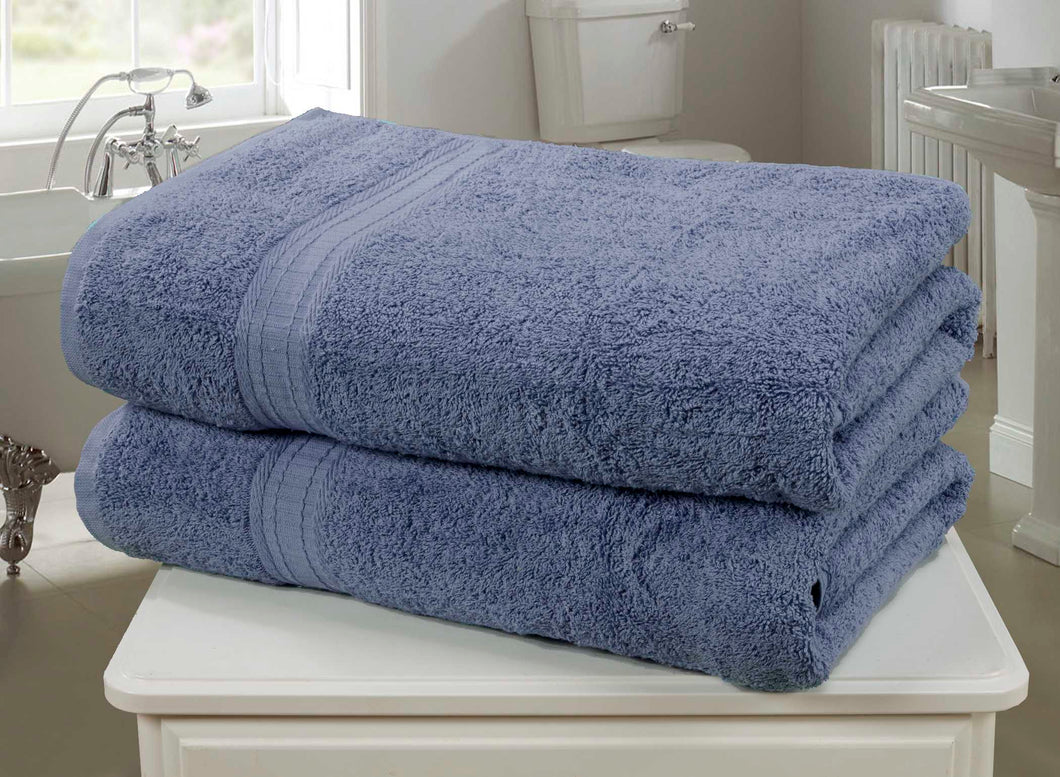 Kensington Bath Sheet Pair  - Denim