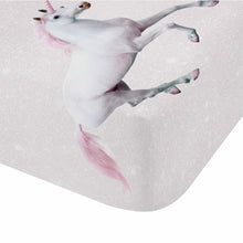 Load image into Gallery viewer, Enchanted Unicorn Fitted Sheet
