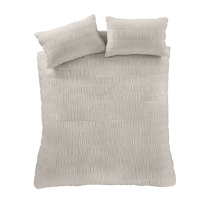 Seersucker Duvet Set - Natural