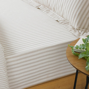 Hebden Natural Cotton Fitted Sheet