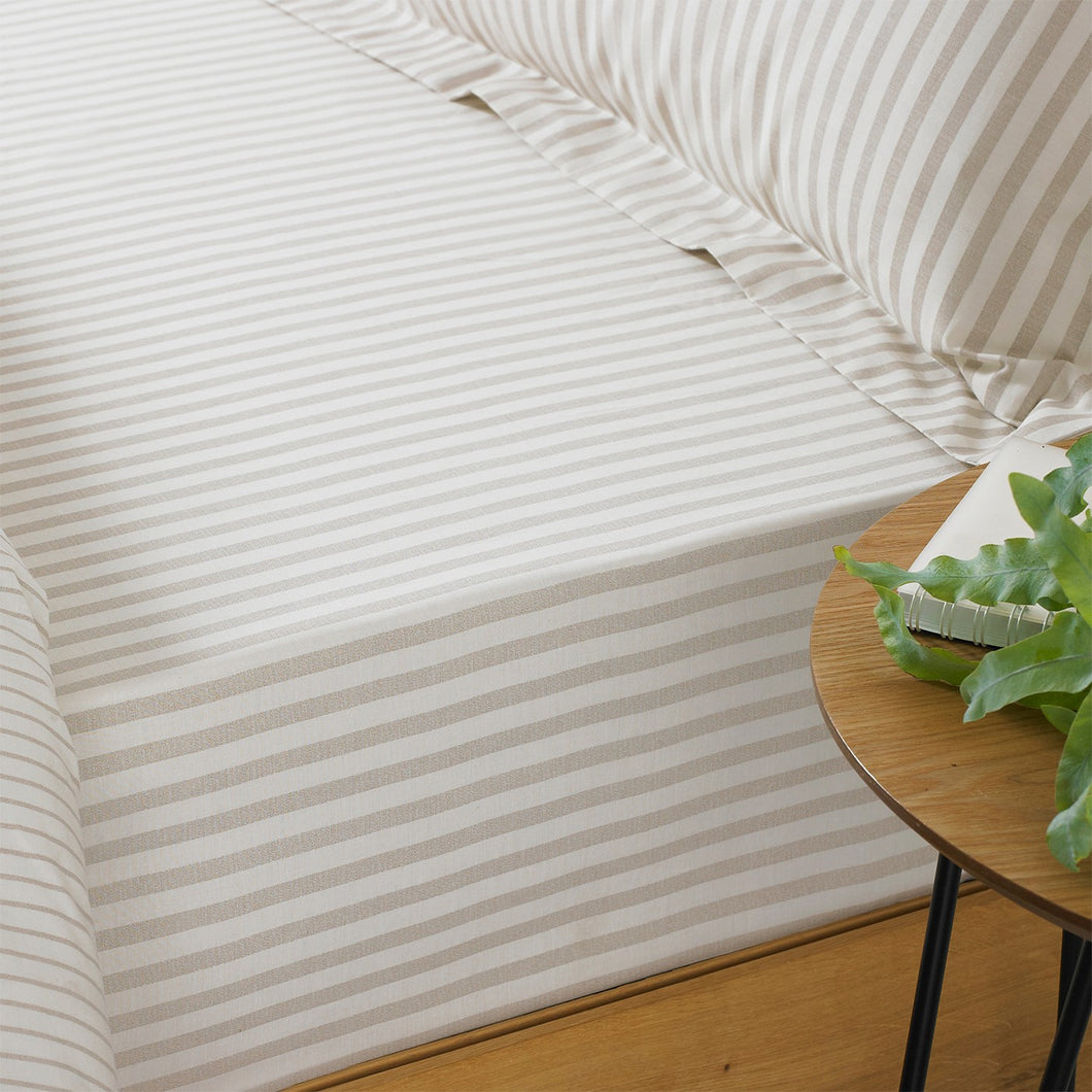 Hebden Natural Cotton Fitted Sheet