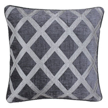 Load image into Gallery viewer, Crossed Graphite Cushion Cover

