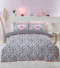 Load image into Gallery viewer, Dalmatian Black/White Duvet Set
