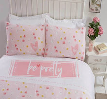 Load image into Gallery viewer, *Be Pretty Blush Pink Duvet Set (DOUBLE)

