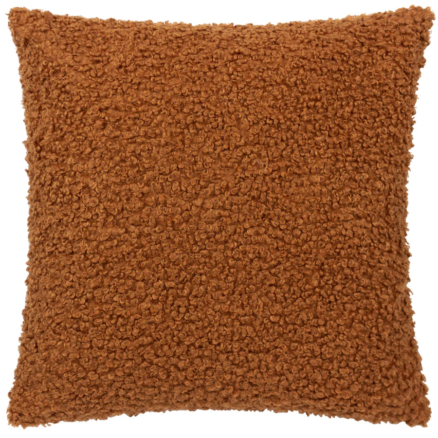 Textured Boucle Cushion - Ginger
