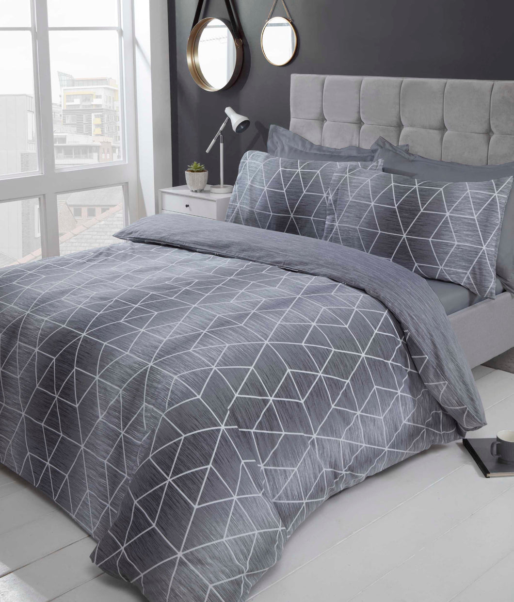 *Calvin Grey Duvet Set (DOUBLE)