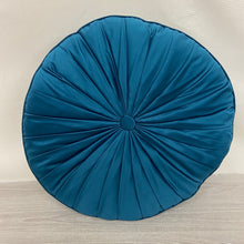 Load image into Gallery viewer, Deep Teal round button cushion, X-DISPLAY
