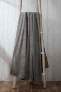 Super soft Charcoal Fleece Throw