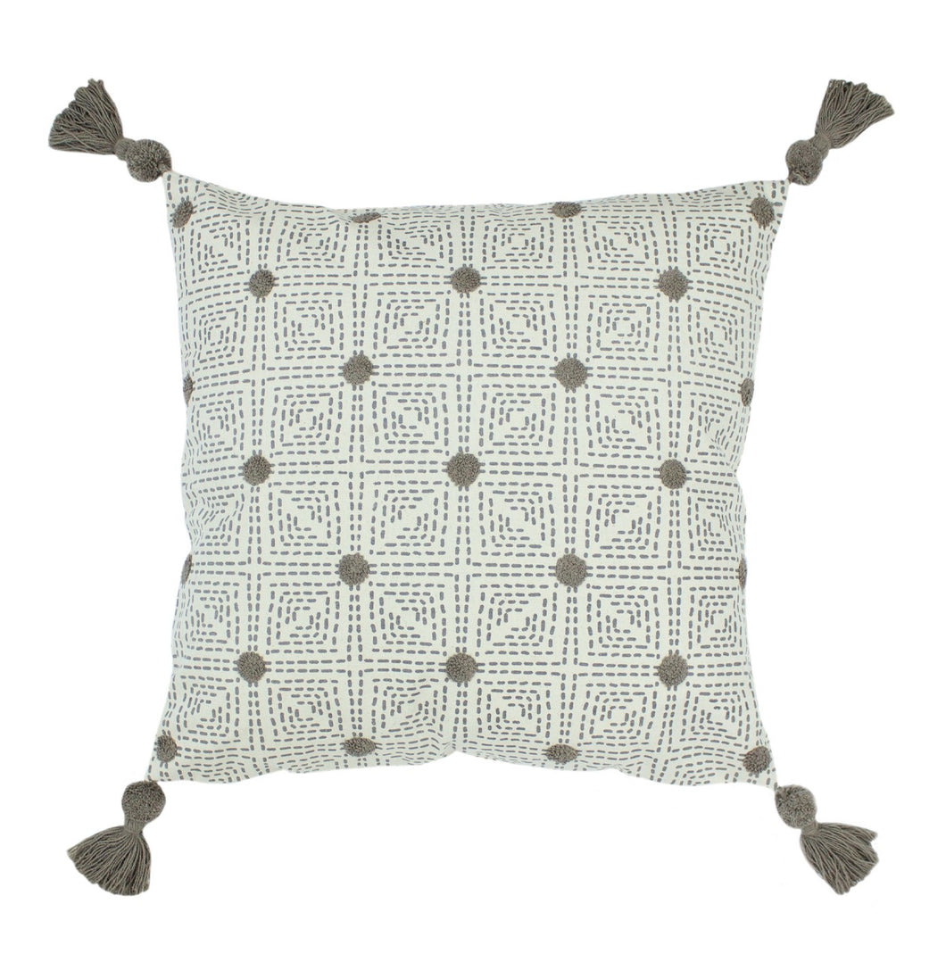 Chia Grey/Natural Large Cushion Cover