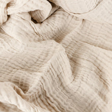 Load image into Gallery viewer, Lark Natural Crinkle Cotton Throw
