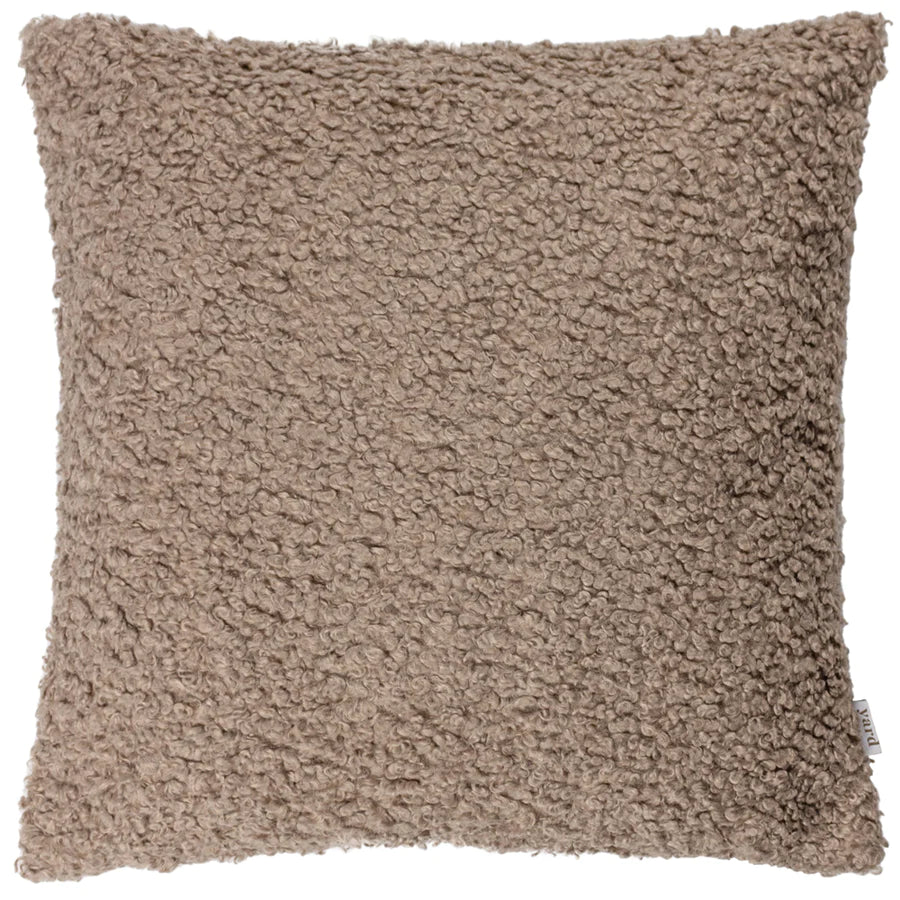 Textured Boucle Cushion - Taupe