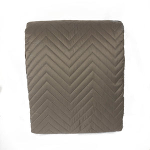 Quilted Bed Throw - Taupe
