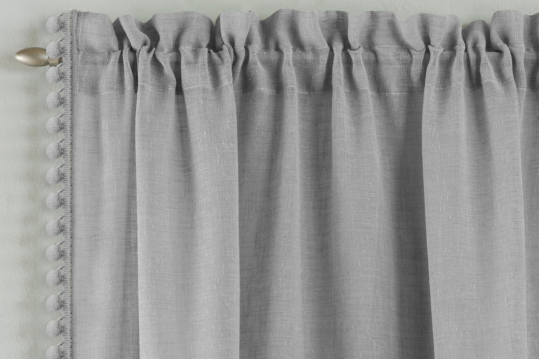 Pom Pom Grey Slot Top Panel