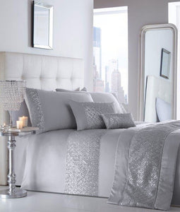 Shimmer Silver Bolster Cushion