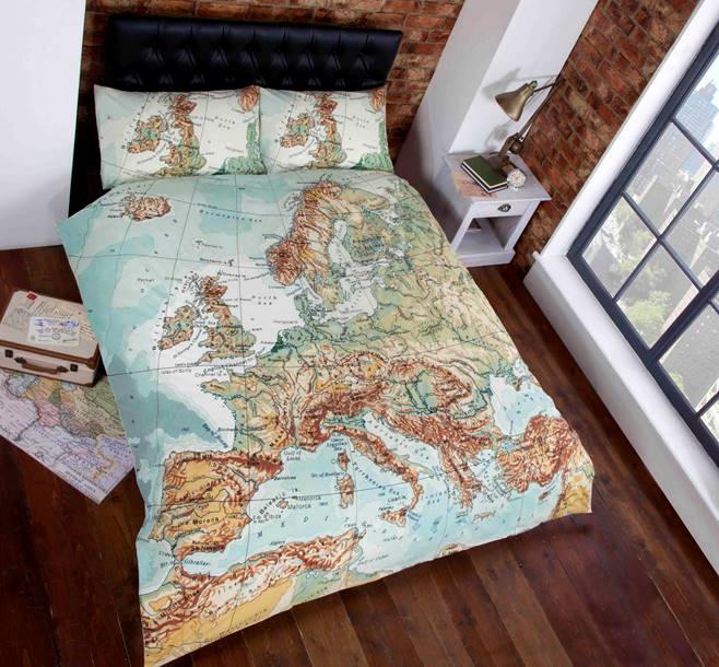 Maps Duvet Set - Double