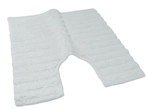 White Ribbed Cotton