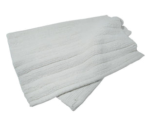 White Ribbed Cotton