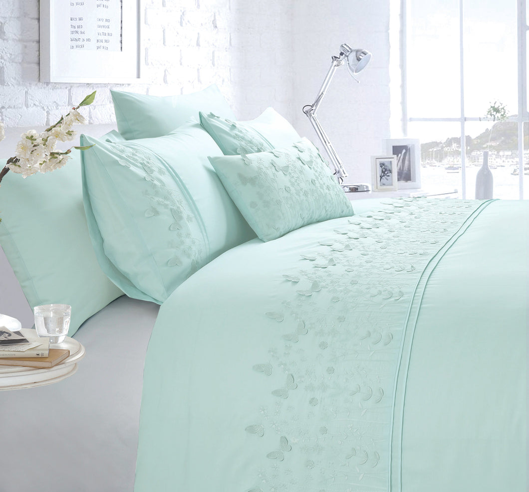 *Papillion Duck Egg Duvet Set (SINGLE, DOUBLE, SUPER KING)