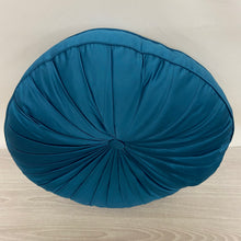 Load image into Gallery viewer, Deep Teal round button cushion, X-DISPLAY
