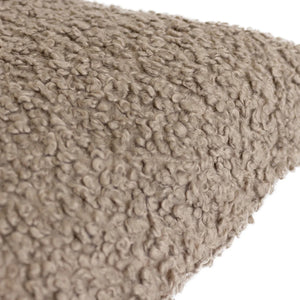 Textured Boucle Cushion - Taupe