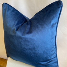 Load image into Gallery viewer, French velvet Royal Blue Cushion Cover
