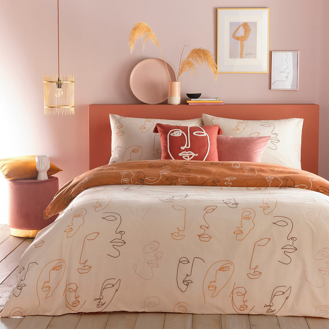*Kindred Apricot Duvet Set (SINGLE KING AND SUPER KING)