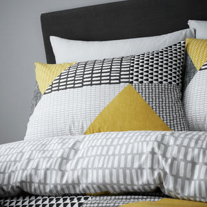 Larsson Geo Ochre Duvet Set