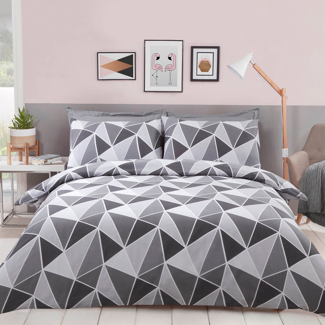 Geo Grey Duvet Set