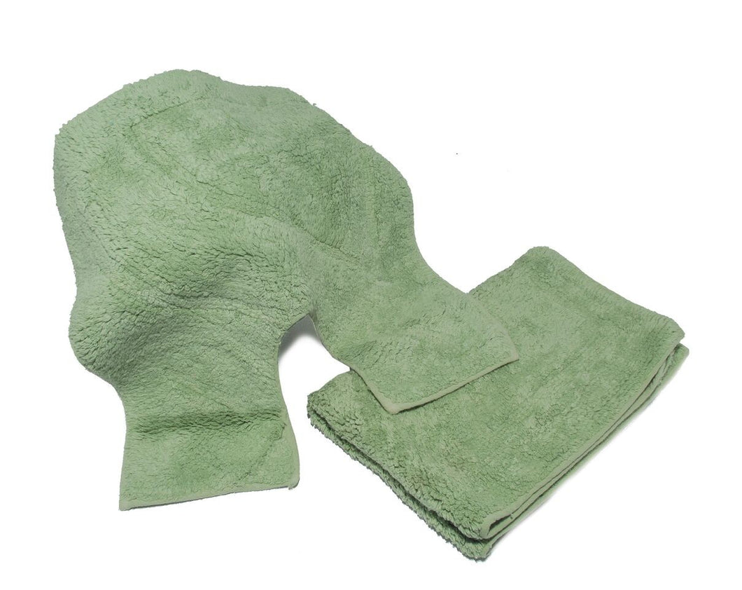 Sage Green 2 Piece Cotton Bath Set