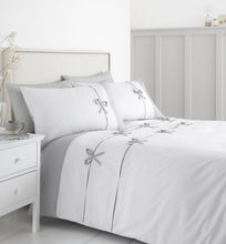 Load image into Gallery viewer, Milo Bow Duvet Set - Grey
