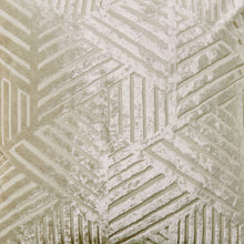Load image into Gallery viewer, Geo Cut Velvet Filled Cushion - Champagne
