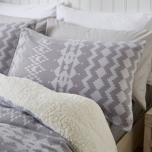 Alpine Fleece Grey Duvet Set