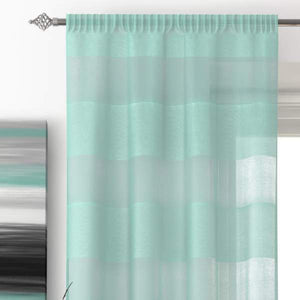 Oakland Duck Egg Slot Top Voile Panel