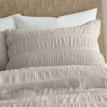 Load image into Gallery viewer, Seersucker Duvet Set - Natural
