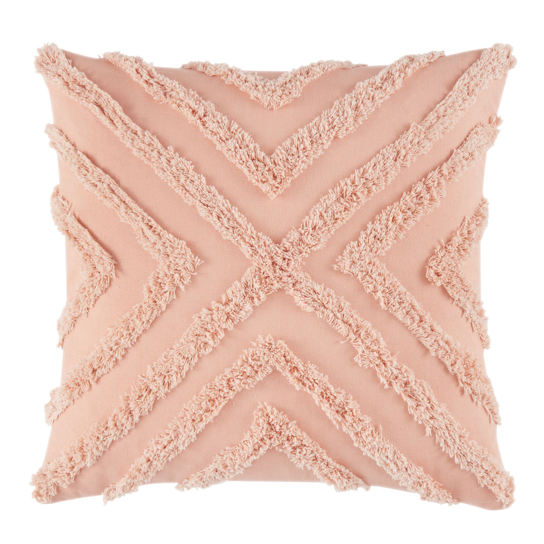 Diamond Blush Tufted Filled Cushion