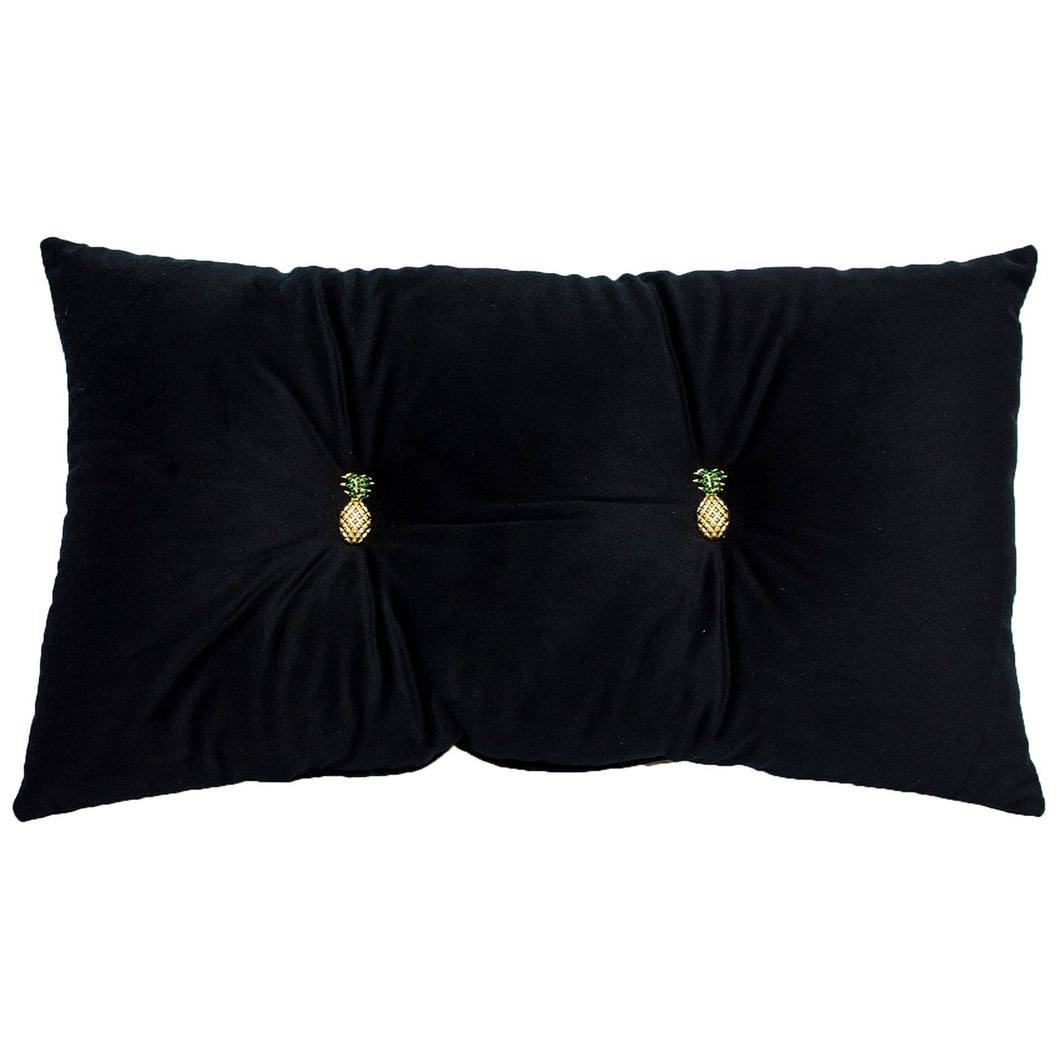 Pineapple Black Cushion